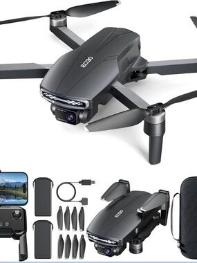 NEW - Drone w/ Camera 4K, Brushless Motor, Optical Positioning, Carrying Case